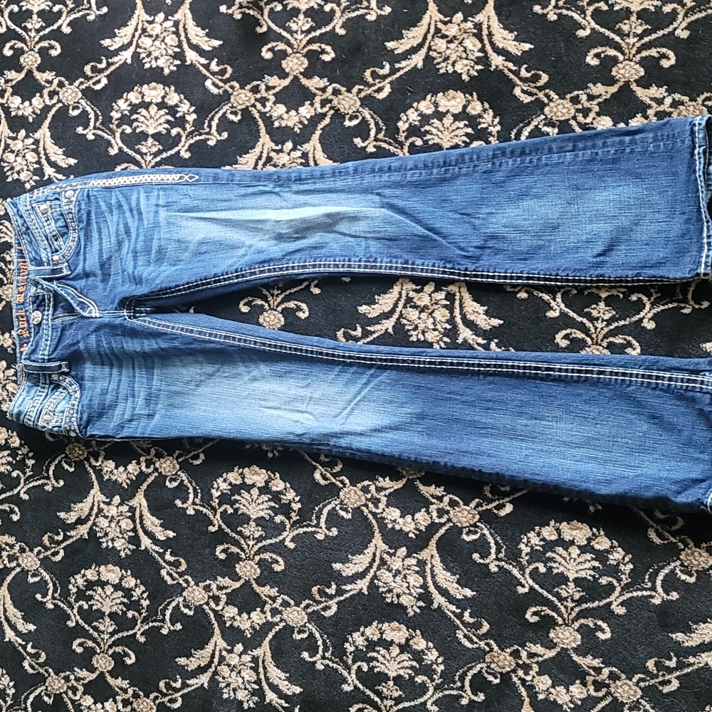 Rock revival elaina lowrise bootcut jeans, size 25